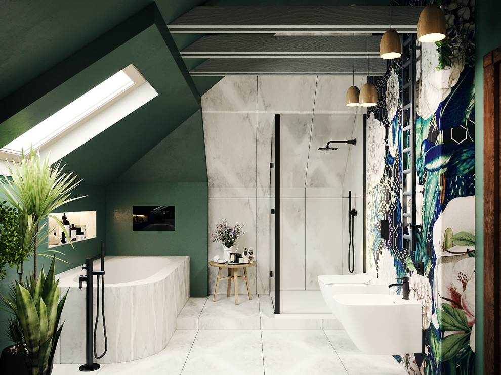 Тропическая ванная комната