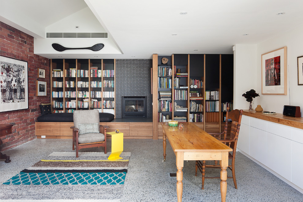 Inspiration for an eclectic home design in Melbourne.