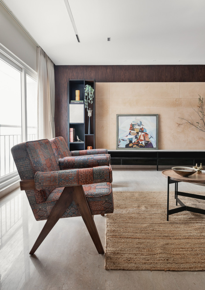Inspiration for a contemporary living room in Bengaluru.