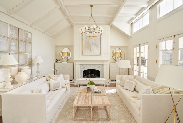 Sunset Drive Remodel shabby-chic-inspireret-dagligstue