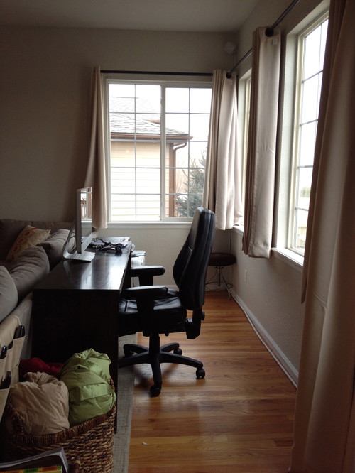 Narrow space behind sectional sofa?