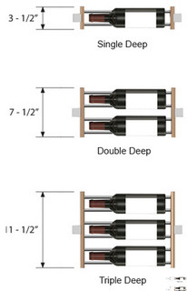 Depth of the Millesime wine racks - Contemporary - Wine Racks ...