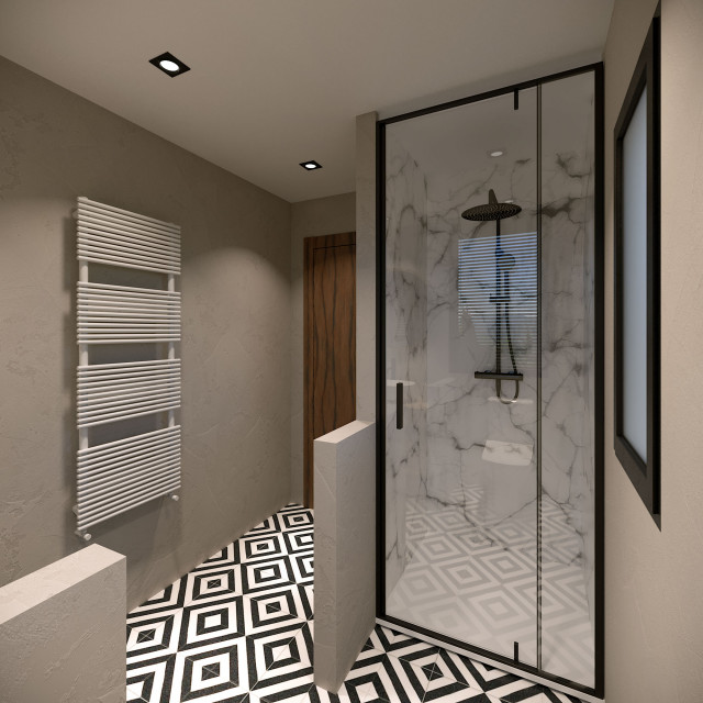 Villa Z, Salle de bain mediterran-badezimmer