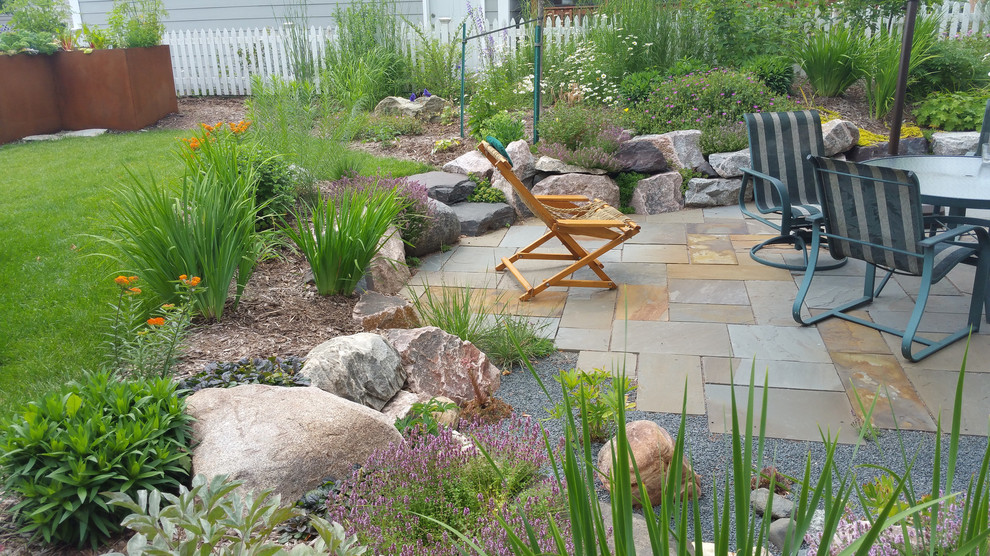 St Paul Patio with Native Plantings Traditional Landscape Minneapolis by Field Outdoor