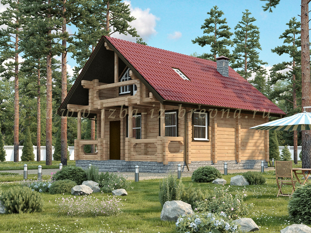 Проекты бань из оцилиндрованного бревна