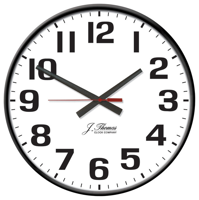 Volt Electric Wall Clock Contemporary Wall Clocks by J. Thomas Products