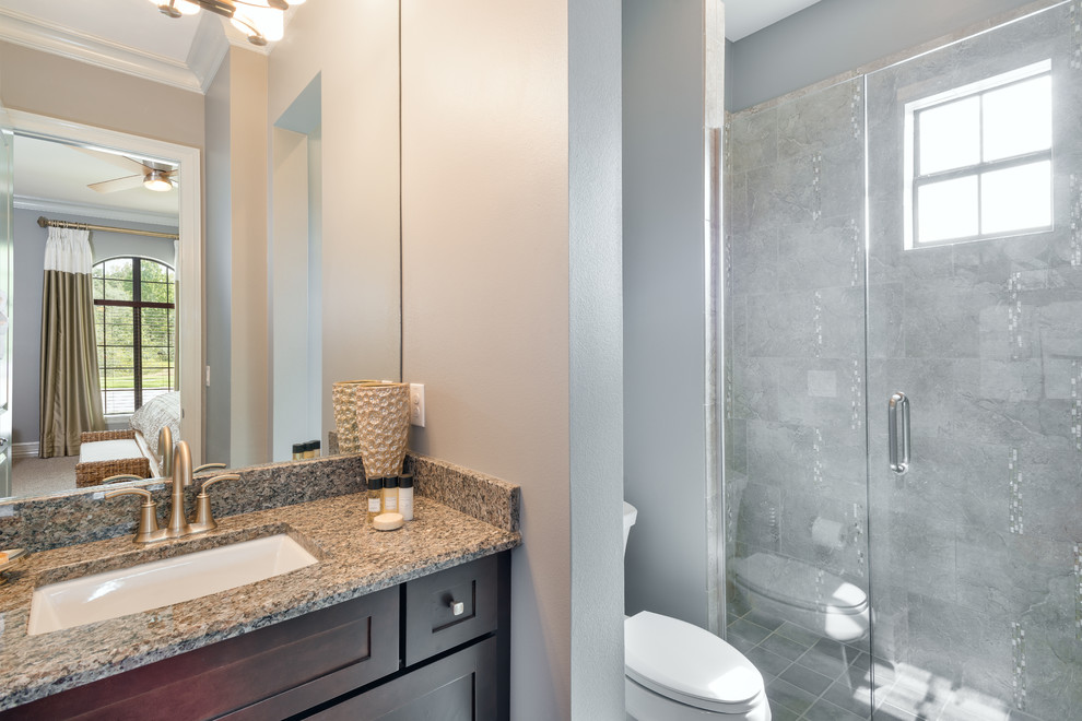 Watson Court Modern Mediterranean Residence | Reunion FL - Inspiration for a mediterranean bathroom remodel in Orlando