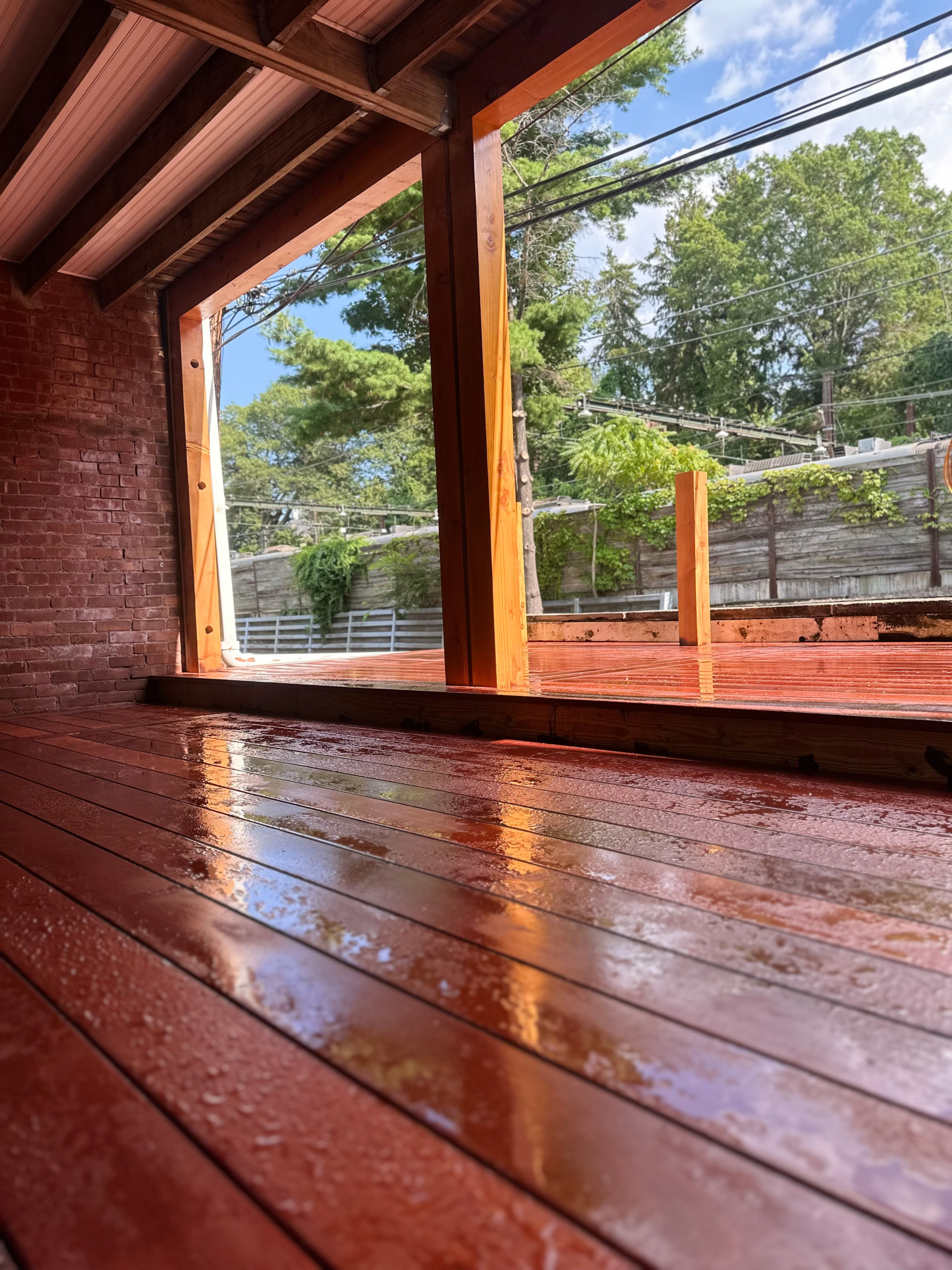 Mahogany Deck Boards