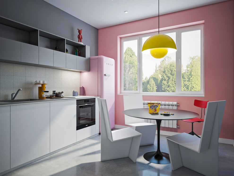 Красочное решение от дизайнера в стиле мемфис.