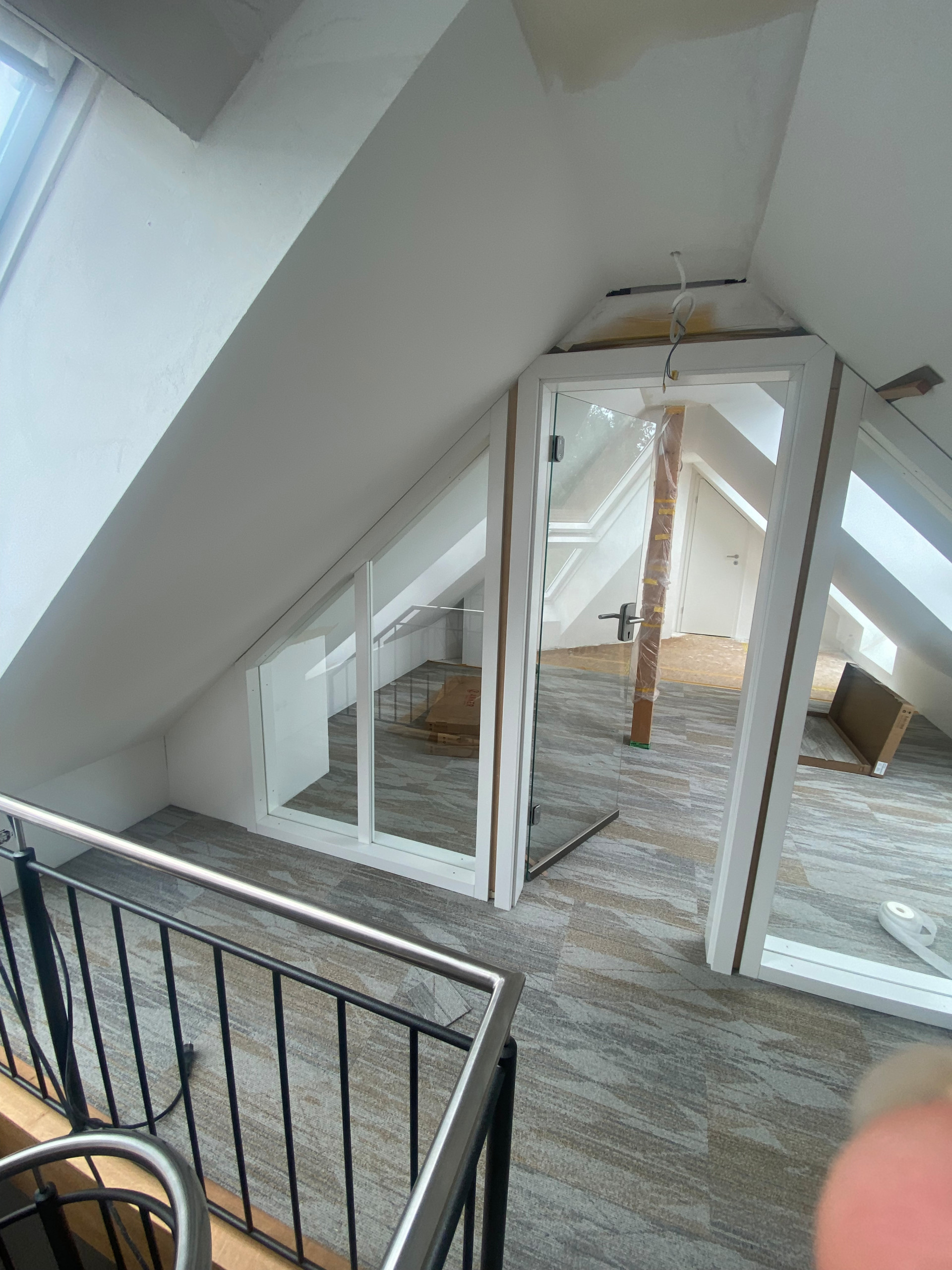 Dachumbau mit Wendeltreppe