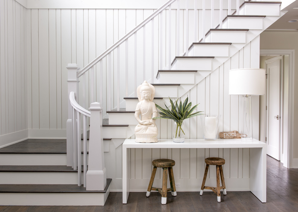 Design ideas for a beach style staircase in New York.