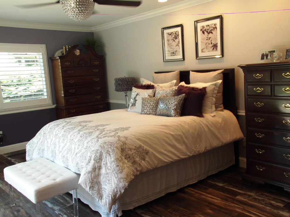 Traditional Bedroom & Bathroom