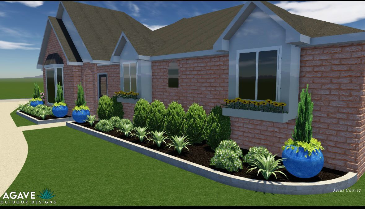 Front yard makeover at Durban Dr!