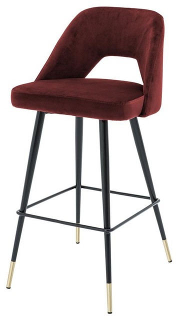 red velvet bar stools