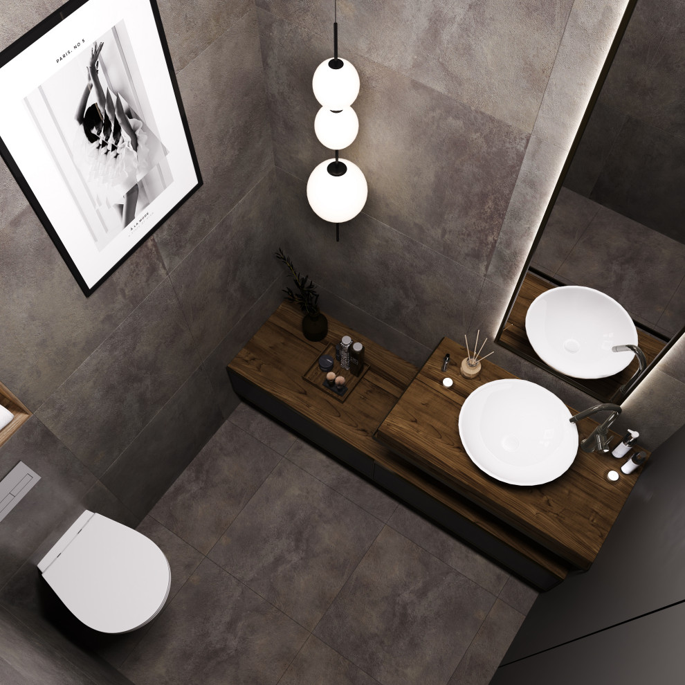 Санузел из проекта "SHADES GREY"