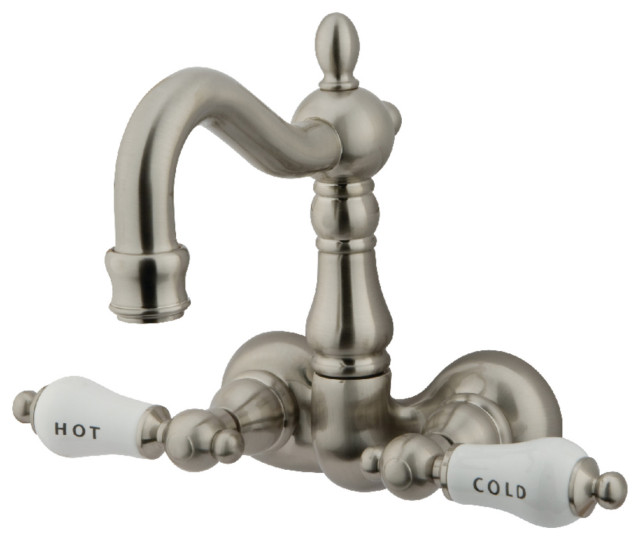 Kingston Brass 33/8" Wall Mount Tub Faucet Traditional Bathtub