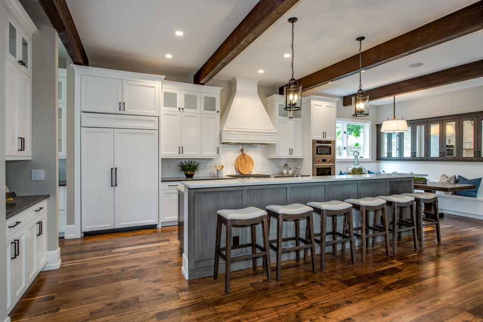 Transitional kitchen photo in Denver