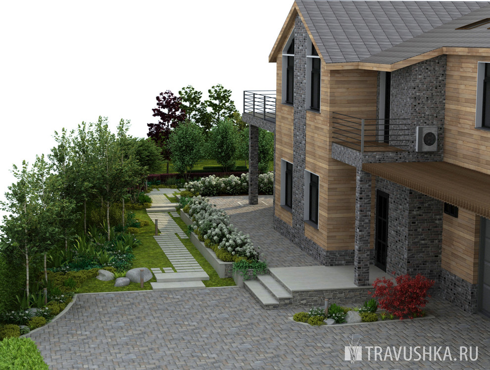 Дизайн-проект участка 20 соток, в 3D