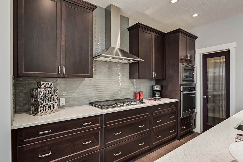 Transitional kitchen photo in Calgary