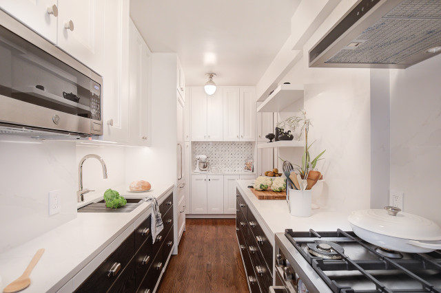 Bakes & Kropp - Elegant Upper East Side Galley Kitchen - Contemporary