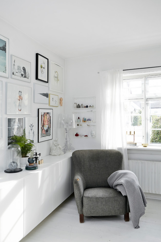 This is an example of a scandinavian living room in Wiltshire.