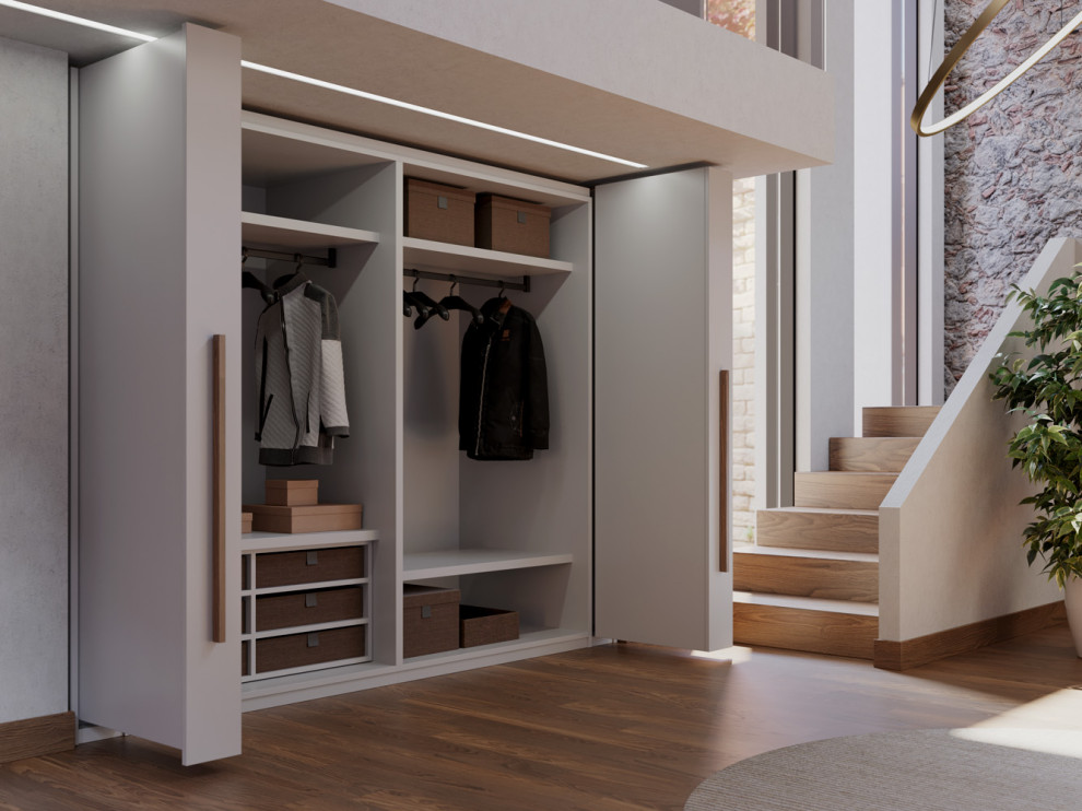 Скрытая прихожая с раздвижными фасадами