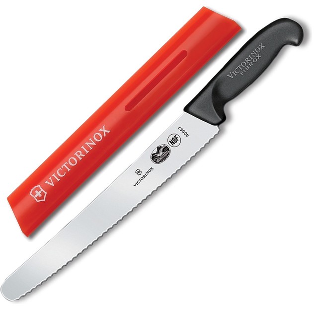 Victorinox Forschner 10" Bread Knife, Fibrox Handle With Blade Guard