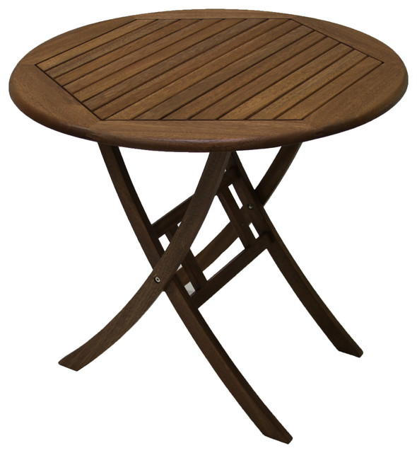 Santa Rosa Eucalyptus Folding Table Transitional Folding Tables by Outdoor Interiors Houzz
