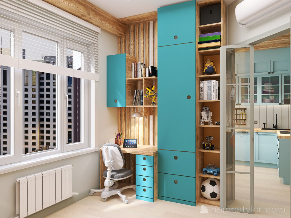 Двухкомнатная квартира для семьи с двумя детьми