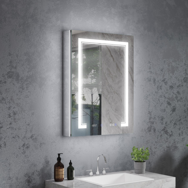 ExBrite LED Light Medicine with Mirror and Defog, 24" X 32"\L