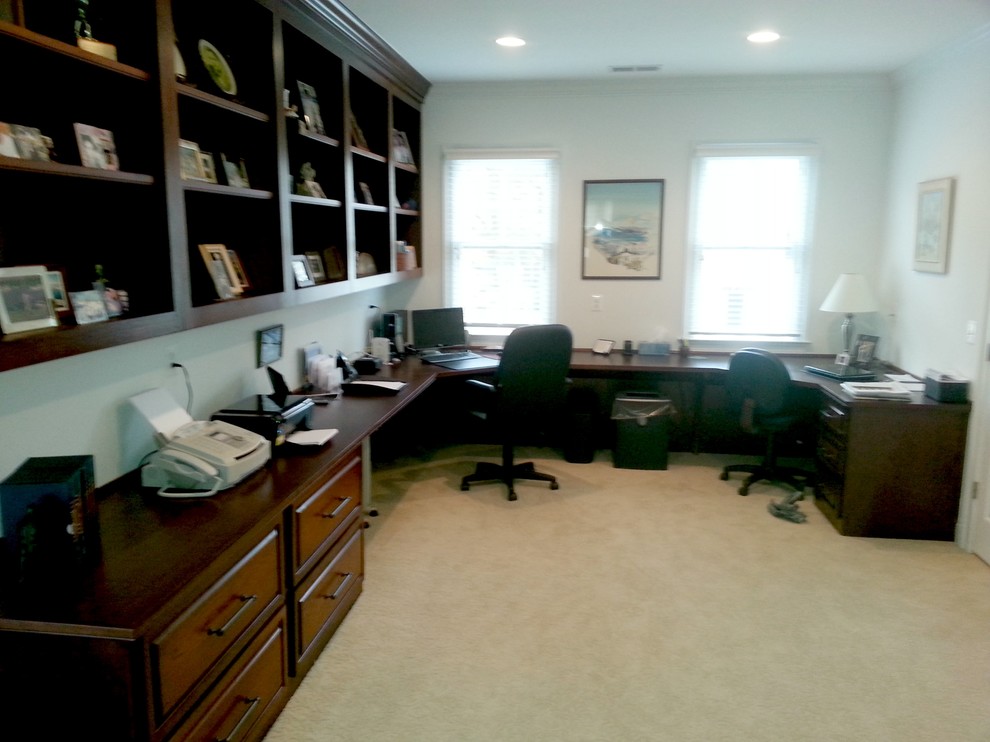 This is an example of a traditional home office in DC Metro.