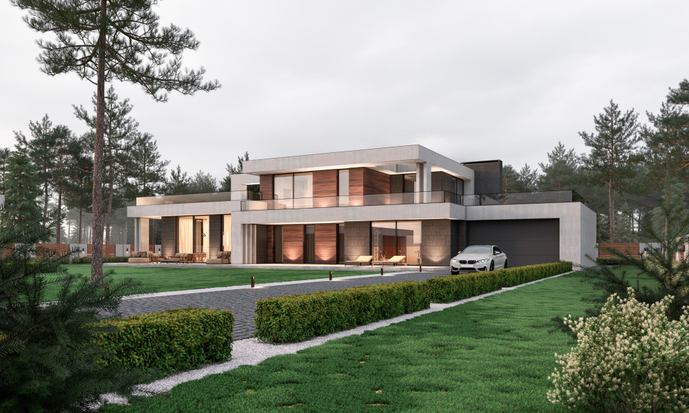 Дом в сосновом лесу