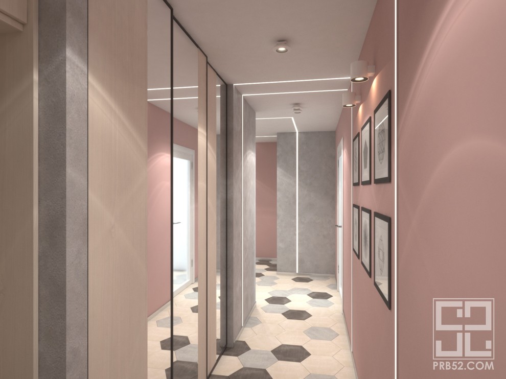 Проект интерьера квартиры в ЖК "Каскад"