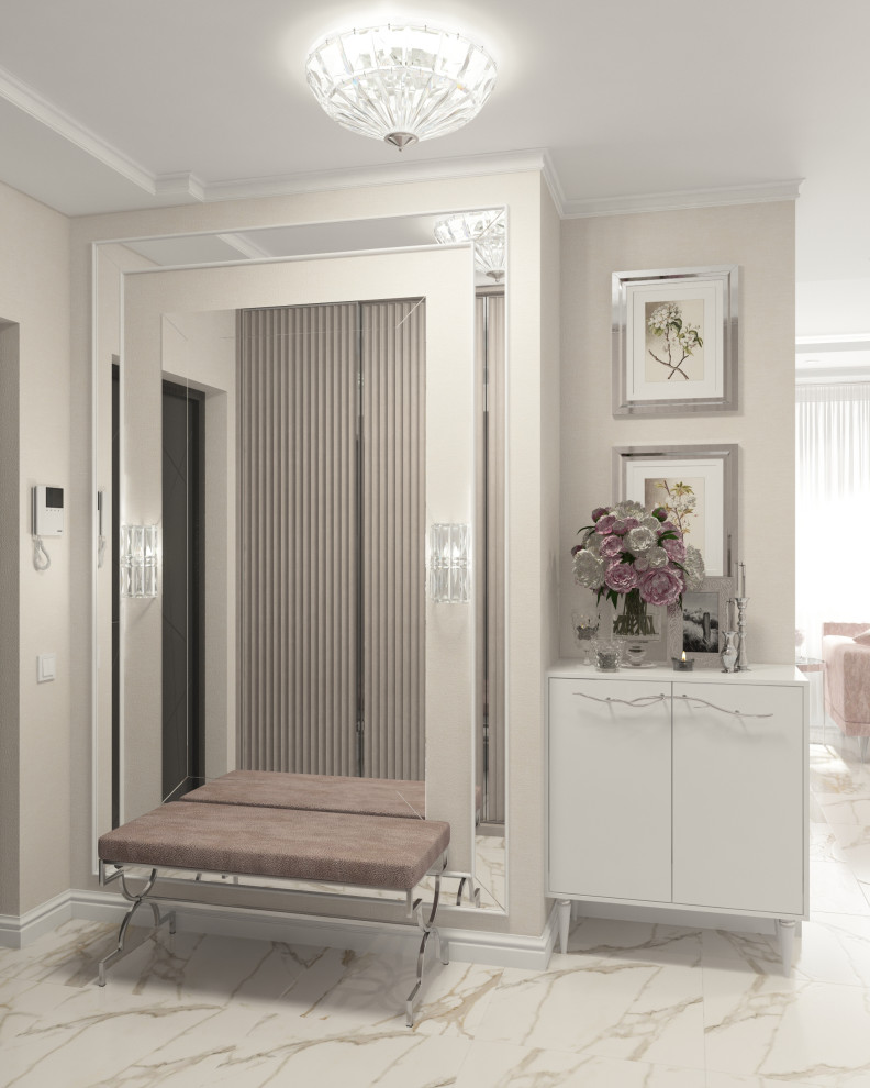 Нежнейший дизайн трехкомнатной квартиры