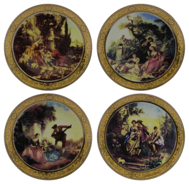 High Quality Fine Porcelain Decorative Scenery Motif Wall High Quality Fine Porcelain Decorative Scenery Motif Wall Plates