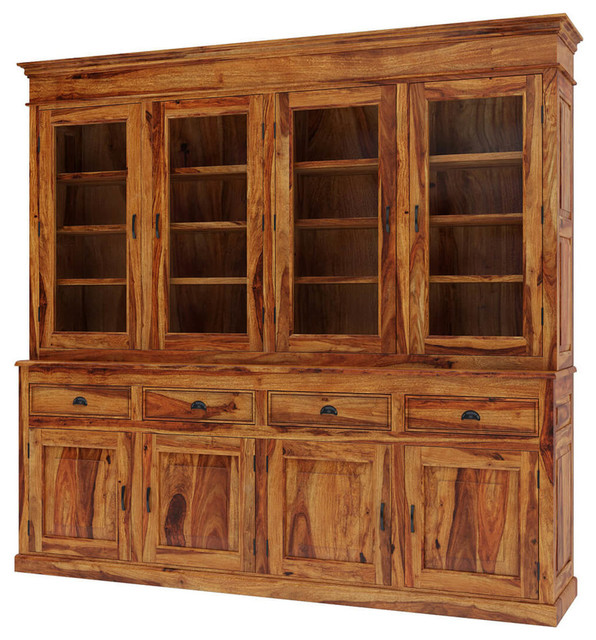 Cariboo Contemporary Rustic Solid Wood Dining Room Large Buffet Hutch China Cabinets And Hutches By Sierra Living Concepts Houzz Cariboo Contemporary Rustic Solid Wood, Large Dining Room China Cabinets