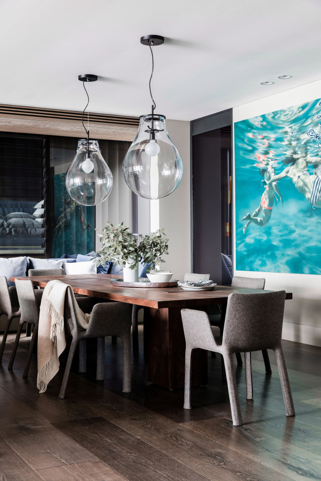 Trendy dining room photo in Sydney