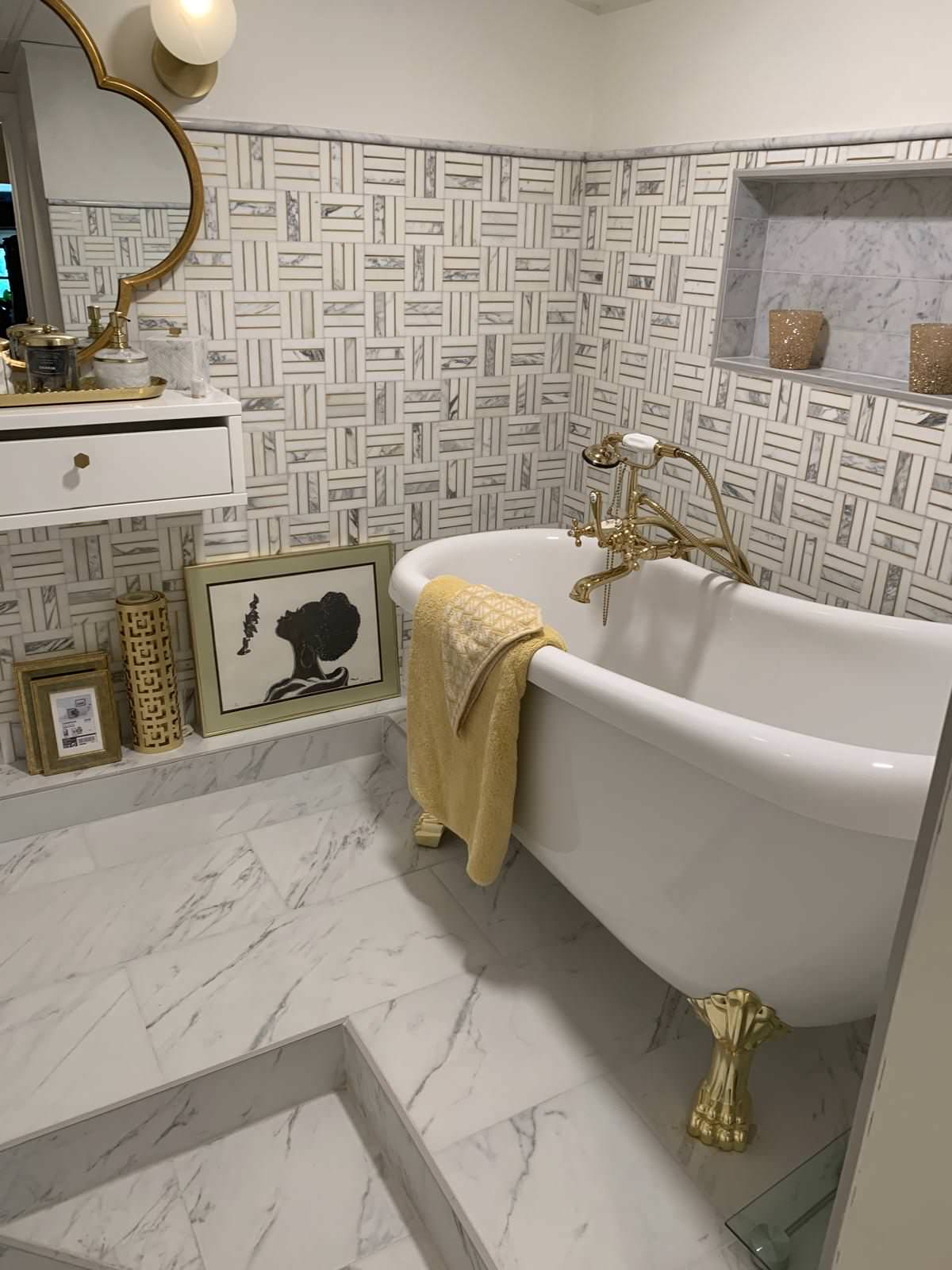 Marble Elegance Bathroom Remodel