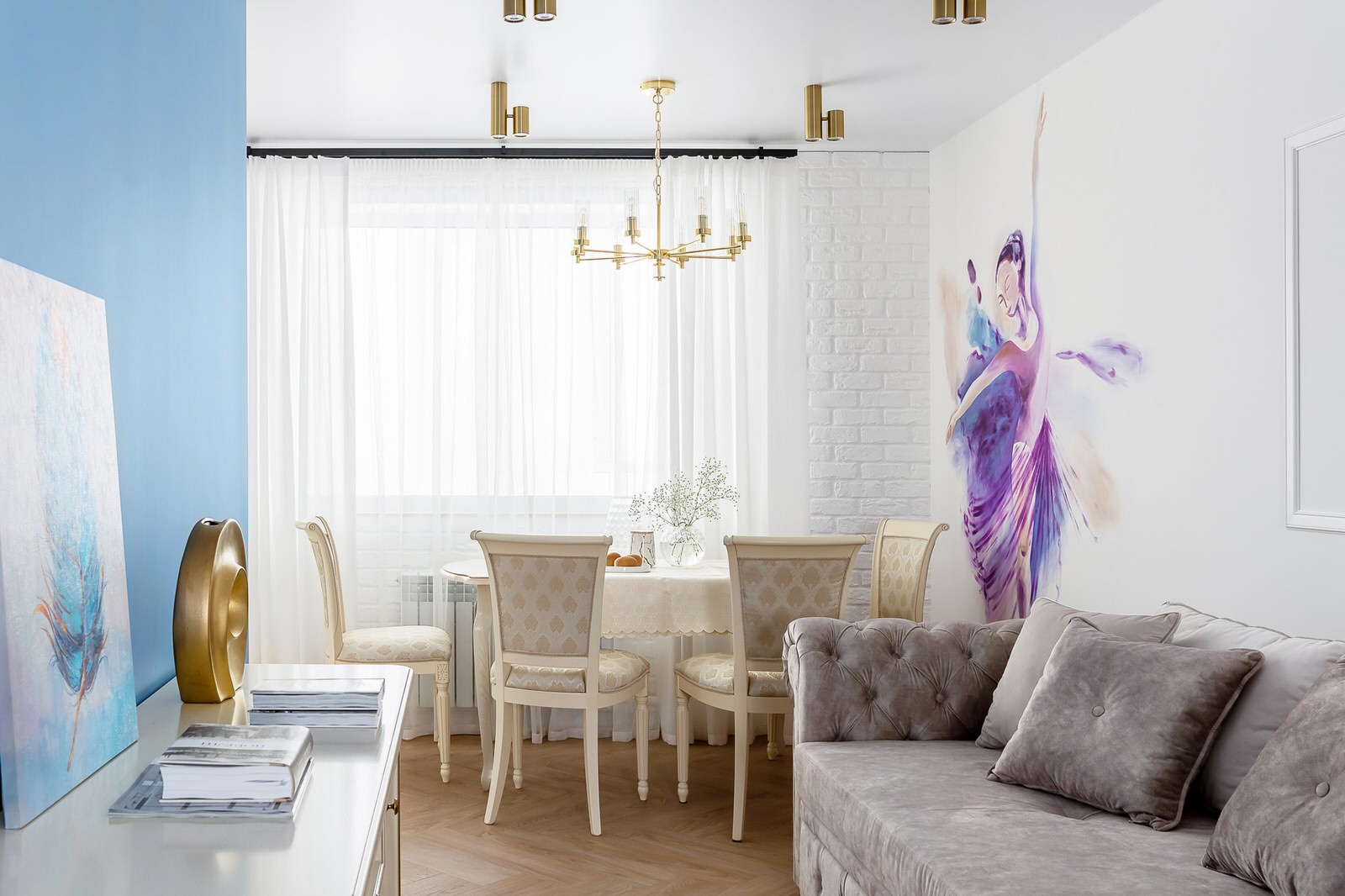 Реализованный дизайн проект квартиры ЖК "Театральный"