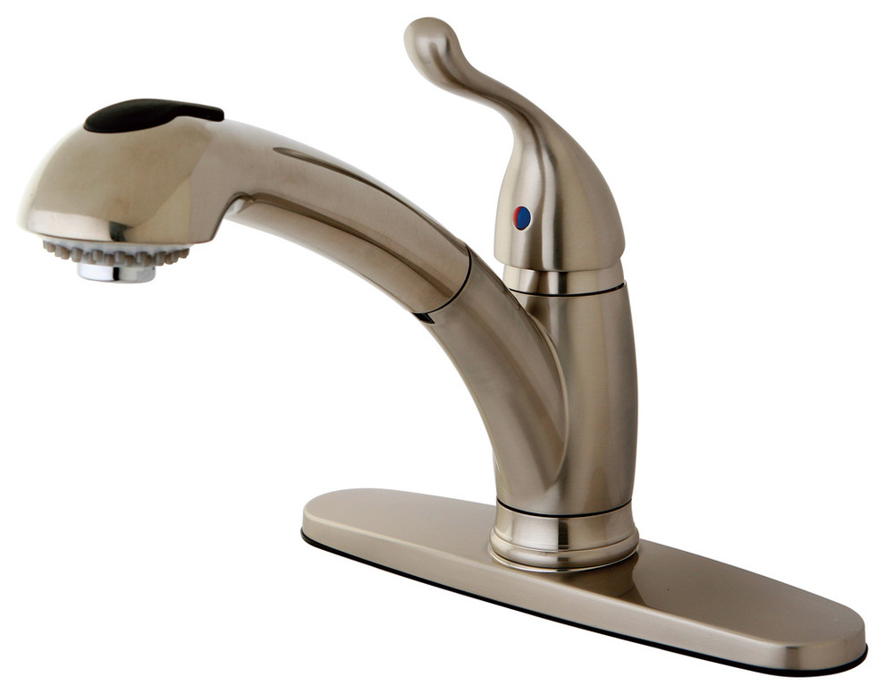 Yosemite 8inch centerset Single Handle Kitchen Faucet, Satin Nickel