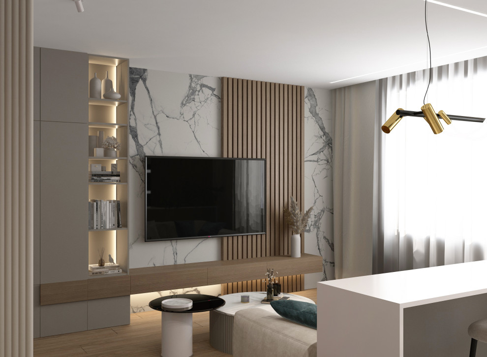 Кухня-гостиная в современном стиле г. Дзержинск