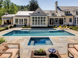 Traditional Pool by Elements Landscape