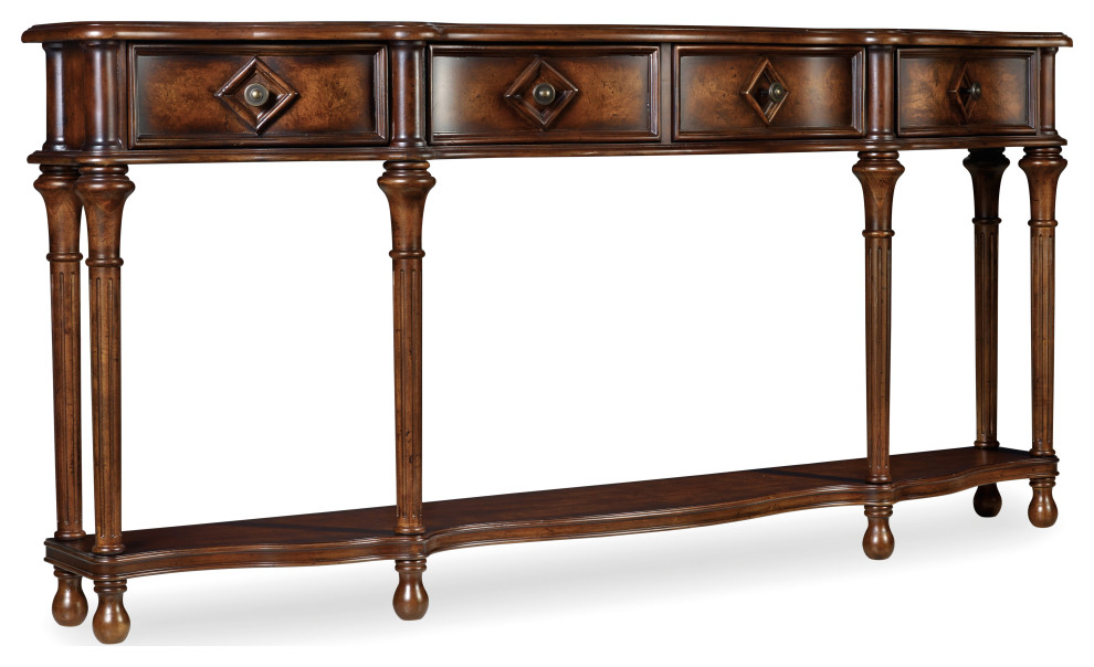 72" Hall Console Traditional Console Tables by HedgeApple Houzz