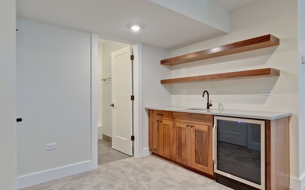 Naperville, IL | BrightLeafHomes - Modern - Basement - Chicago - by ...
