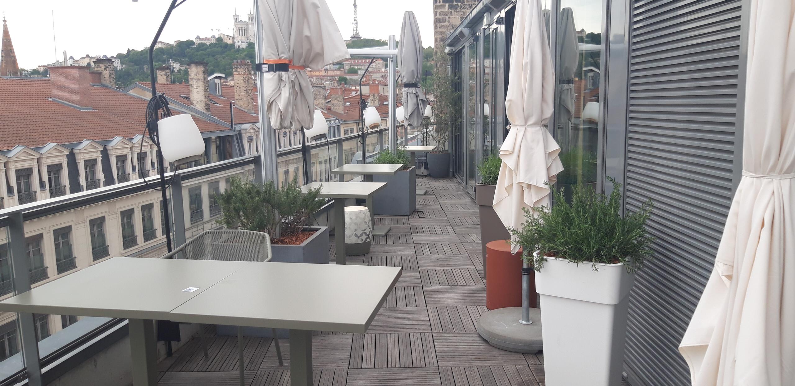 Aménagement d'une terrasse de 80m2