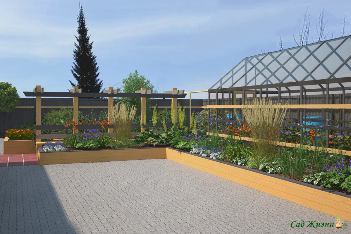 Дизайн приусадебного участка в г. Богданович, Свердловская область