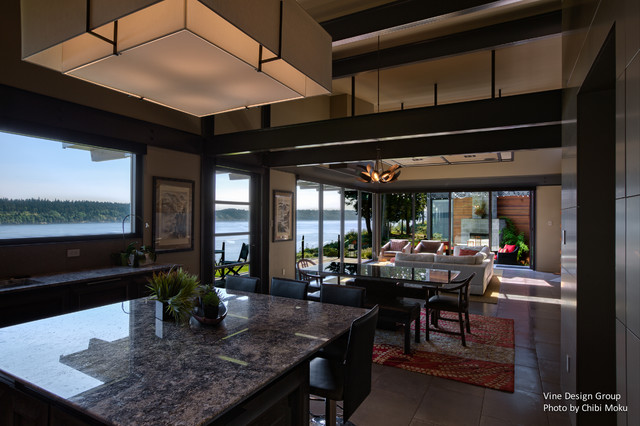 Gig Harbor, Washington  | Vine Design Group contemporary-living-room