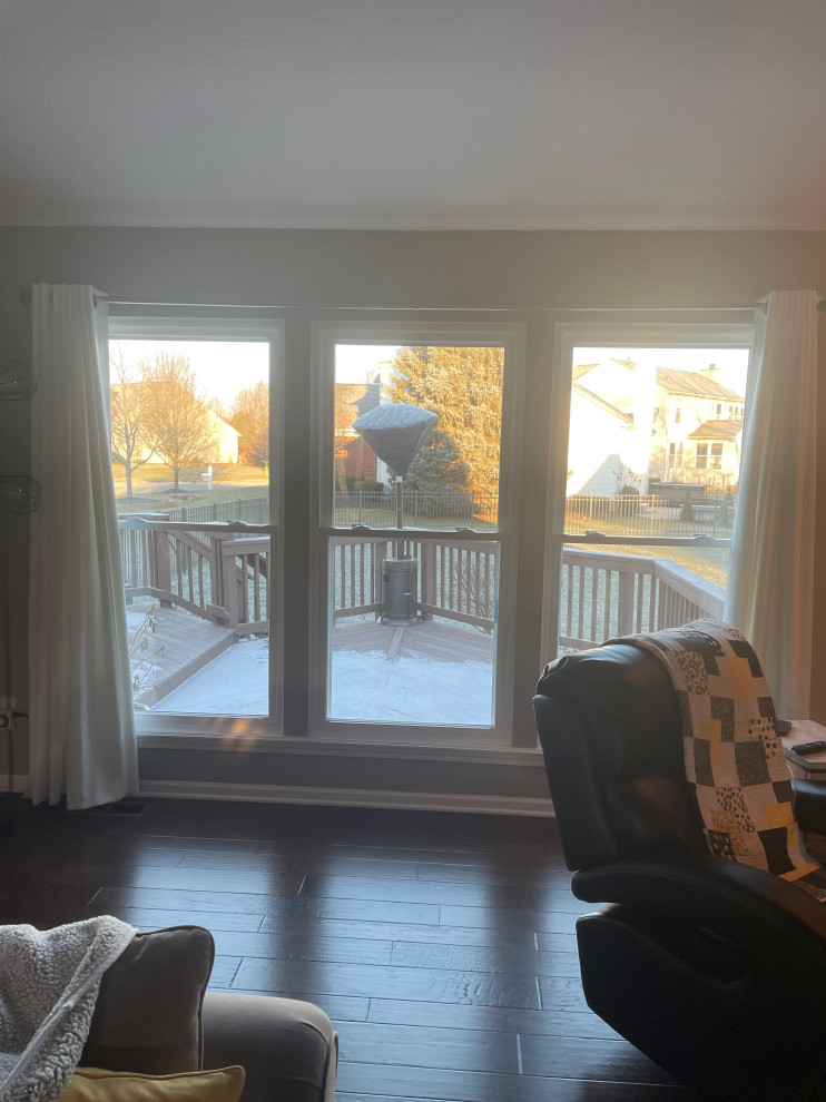 Bamboo Roman Shades Outside Mount 3 Windows