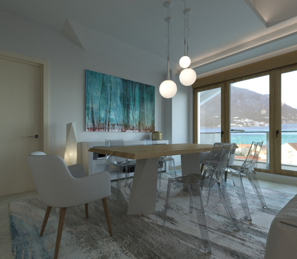 Квартира на мансарде площадью 108 кв.м. в Доброте, Черногория