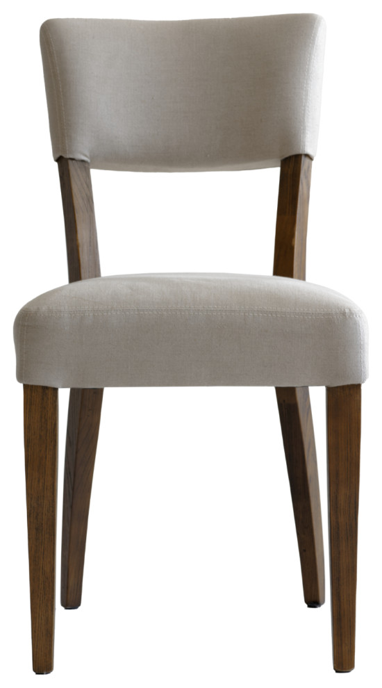 Off White Linen Dining Chair Andrew Martin Diego Transitional